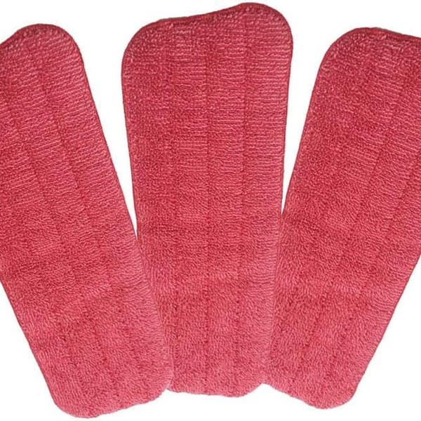 Mop, 3-delt mopp mikrofiber rengjøringspute, påfyll mopptrekk,