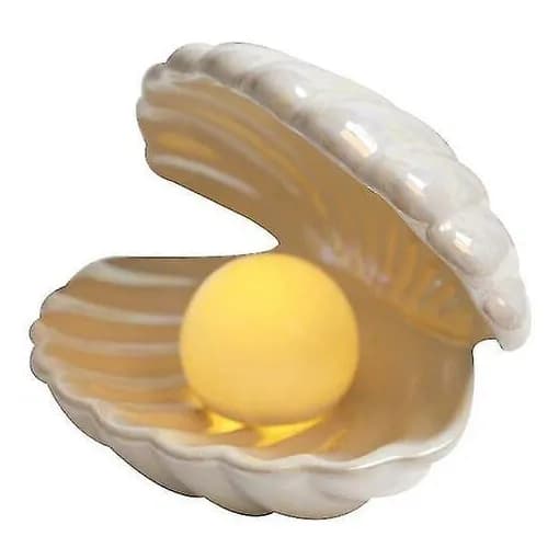 Shell Pearl Light Led Accent Lamp Veilleuse portative - blanc dontodent