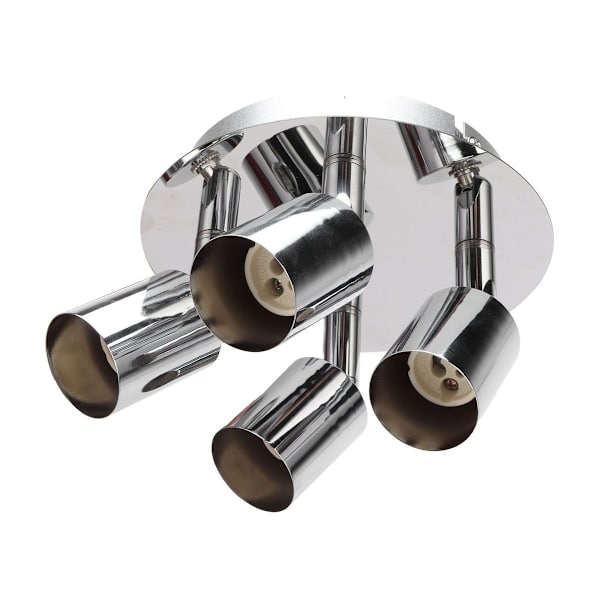 GU10 lampeholder, 4-hodet taklampebase, justerbar lampe KLB