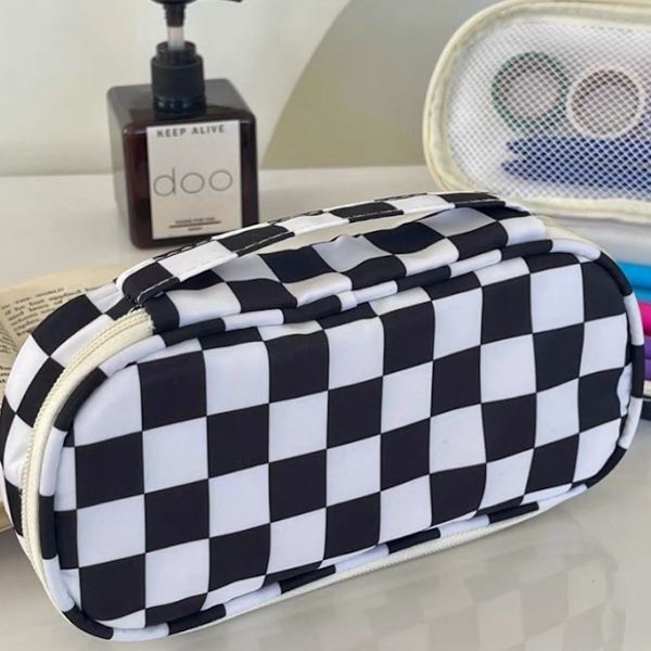 Pencil Case Abstrakte Linjer Høj Kapacitet Pencil Case til KLB