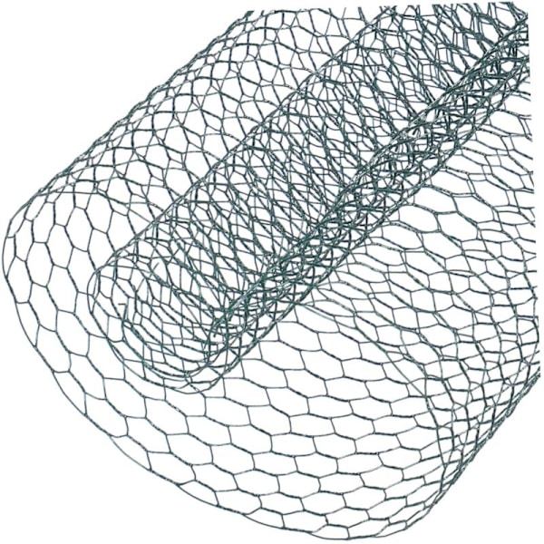 Metalnet til hegn Sekskantet net: 16x25mm Hegn til dyr og planter Galvaniseret -0,1mx6m KLB