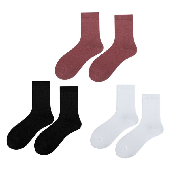 Pehmeät naisten sukat, housut ja vapaa-ajan, ei-sidonta & musta + valkoinen + likainen pinkki KLB