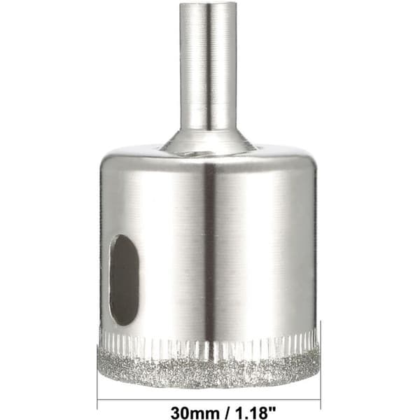 2 stk. Diamantkernebor Hulsave til Keramisk Marmor Glas Flise 30mm KLB