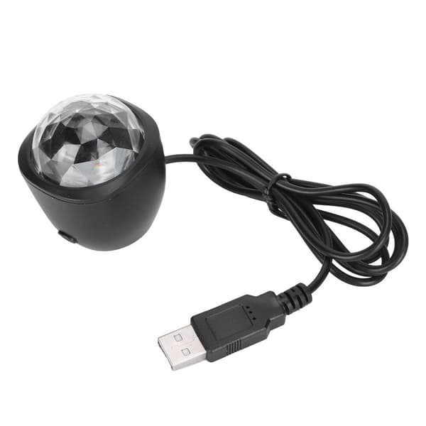 Fargerik Mini USB LED Stemmestyrt Lampe for DJ Scene Belysning KLB