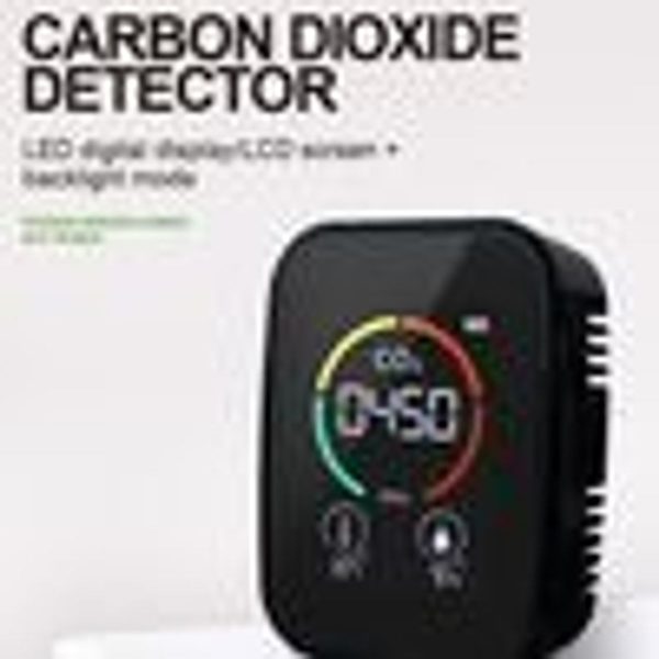 5 i 1 CO2-måler digital temperatur fugtighedstester TVOC KLB