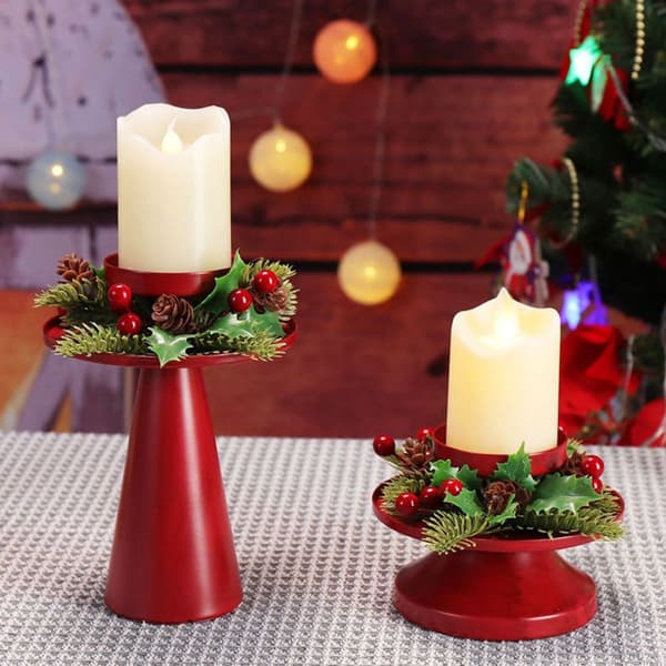 Lysestake for julepynt krans KLB