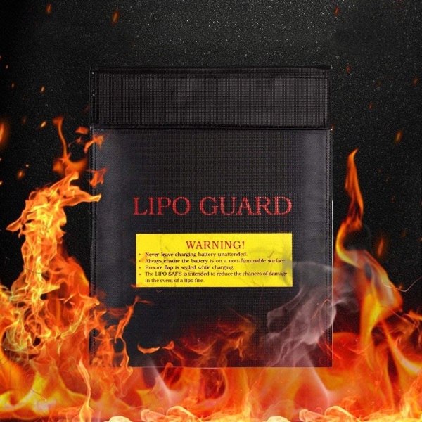 Pakke med 2 Etui Taske Beholder Dokumenttaske Brandsikker Vandtæt Lipo KLB