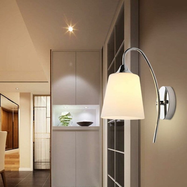 LED væglampe i enkel stil - Moderne dekorativ væglampe til soveværelse, korridor, sengeværelse - Minimalisme Serie I KLB
