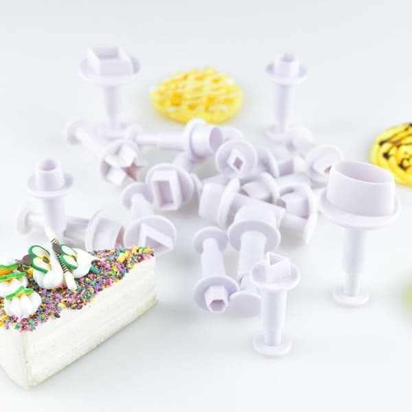 Sugarcraft Flower Petal Rectangular Fondant Cake Cookie Plunger THM030 KLB