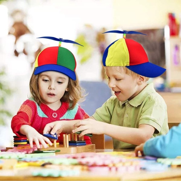 Klassisk propelhætte Farverig sjov hat Propelbaseballkasketter Funny Dragonfly Antipropellerkasket til børn/voksen-