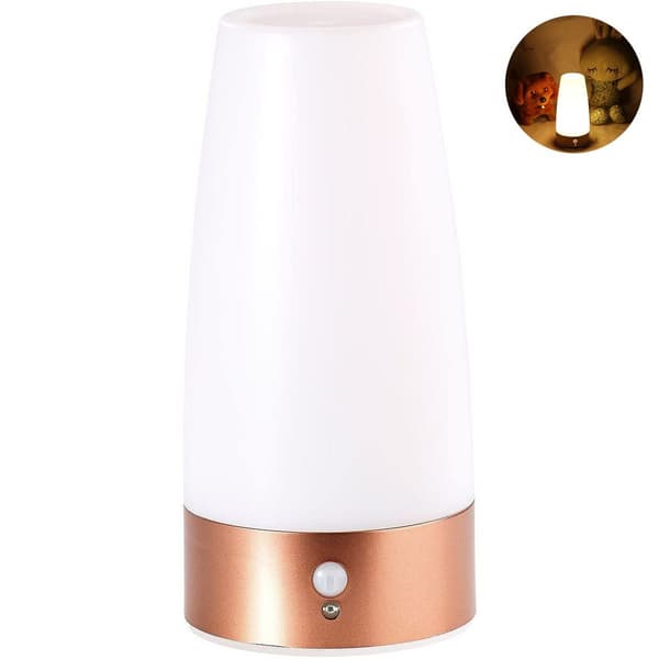 Bordlampe batteri: LED bordlampe med PIR bevegelsessensor, KLB
