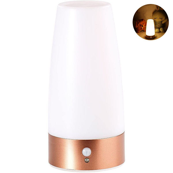 Bordslampa batteri: LED bordslampa med PIR rörelsesensor, KLB