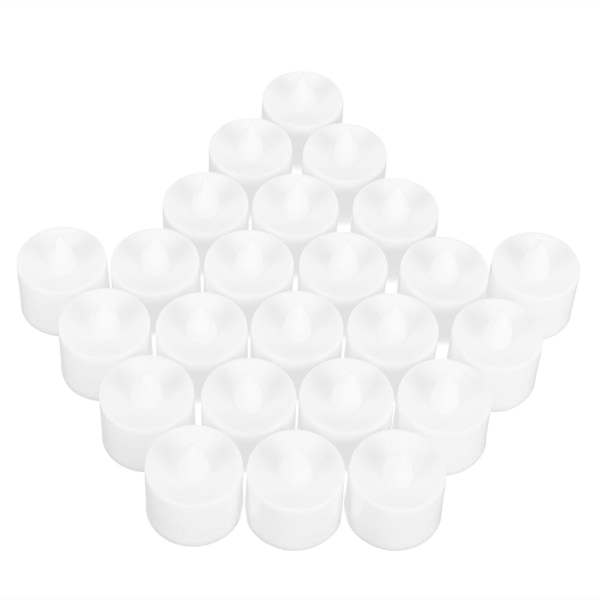 24 stk LED elektronisk simuleringslys for stearinlys