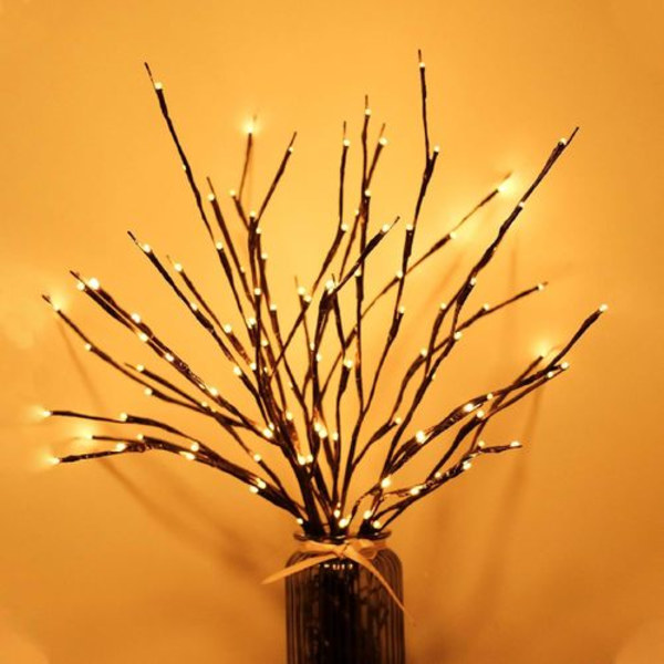Simulerade grenar LED-färglampa, 6 stycken, trädlampa, pil, batteridriven