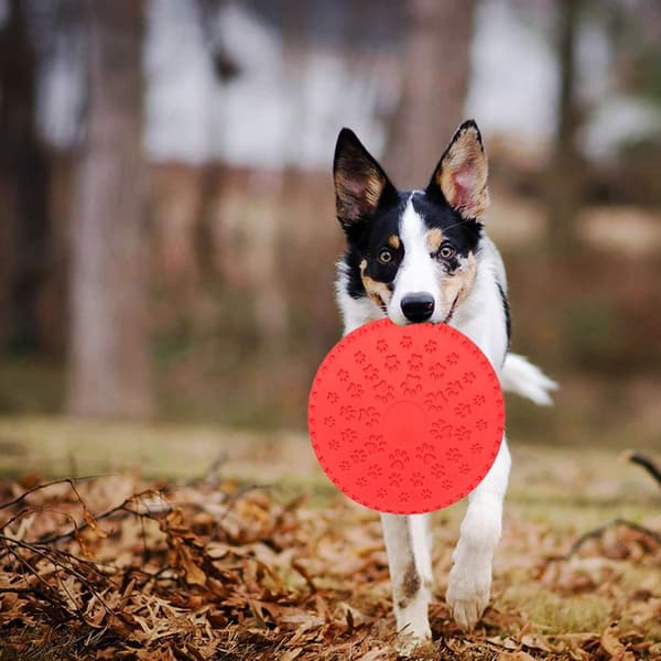 Blød hundefrisbee/hundefrisbee-disk, diameter ca. 23 cm orange KLB