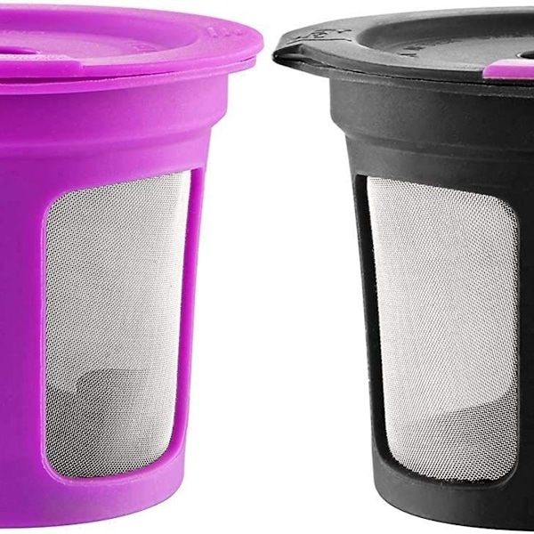 Påfyllningsbara koppar för Keurig K-Cup - Svart, 2.0 och 1.0 kompatibel KLB
