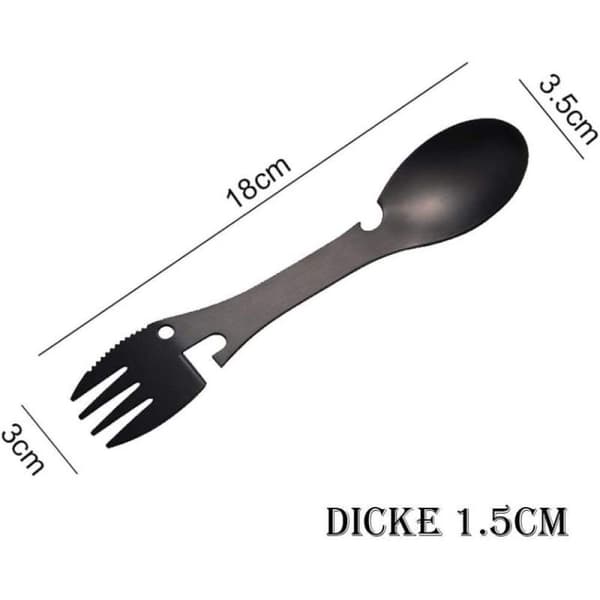Campingbestick, campingbestick set spork utomhussked
