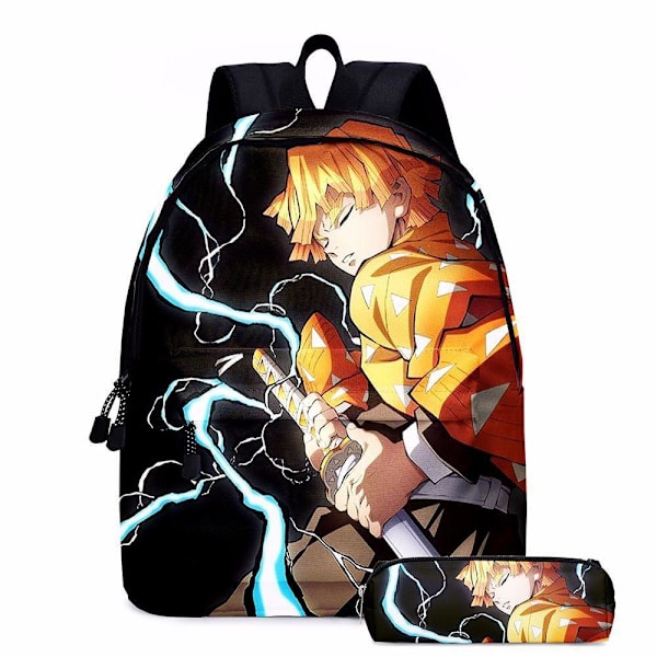 Skolebagg for elever, barneskolebagg, anime ryggsekk for jenter - D4 flybagg - spøkelse 22-16 tommers bagg