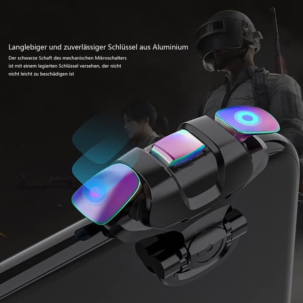 PUBG Mobile Game Trigger, PUBG Mobile Phone Trigger L1R1 Armor Style Farverige Pubg Game