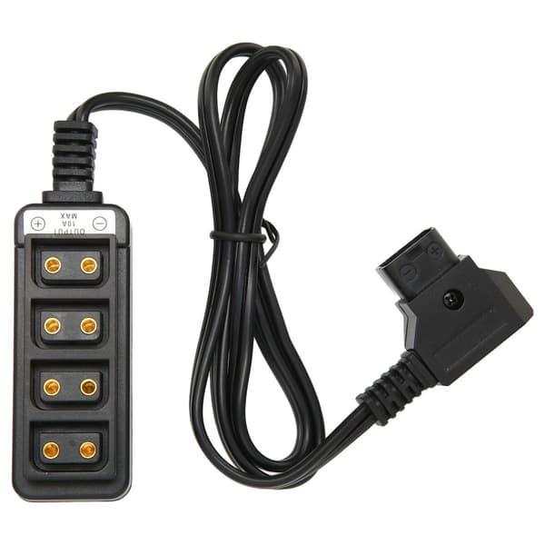 D-Tap hann til 4-port D-Tap hunn splitter strømkabel D KLB