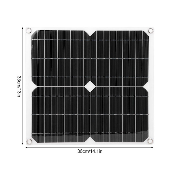 25W 5V semi-fleksibelt solcellepanel opladningsplade til mobile enheder KLB
