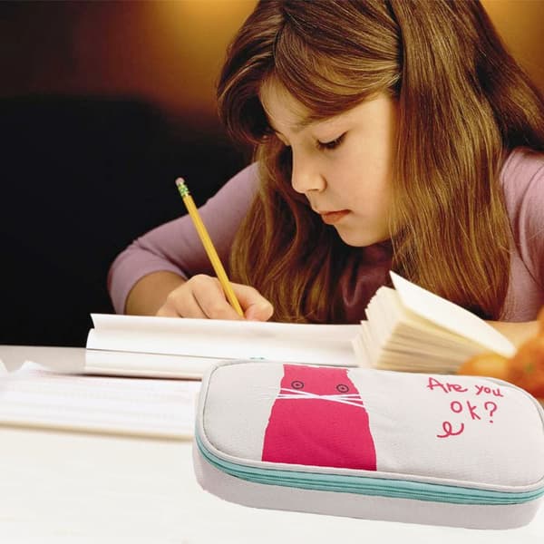 Pencil Case Stor Kapacitet Opbevaring Pen Blyant Markør Form2