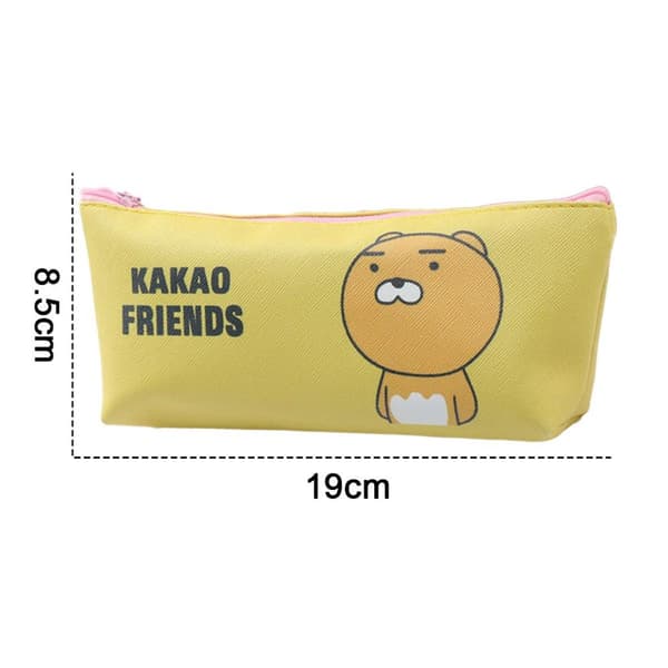 Pencil Case Taske Lille Pencil Case Pencil Case Simple Gul KLB