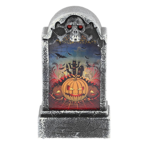 Halloween rekvisitter, simulert gravsteinformet lampe KLB