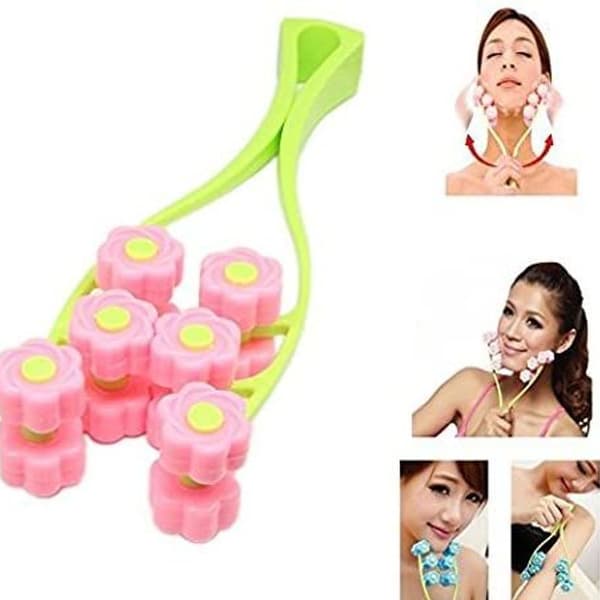 Ansigtsmassager, Ansigtsmassager, Blomstermassage Rulle til V-Pink