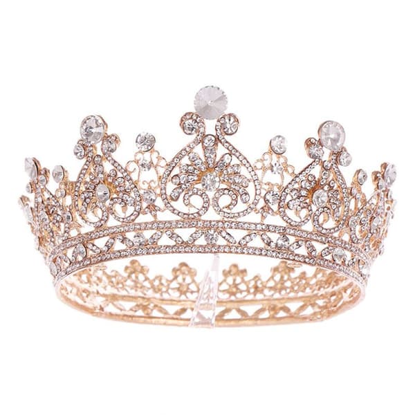 Kroner til kvinder, brud, prinsesse, kroner, tiaraer og kroner til guld
