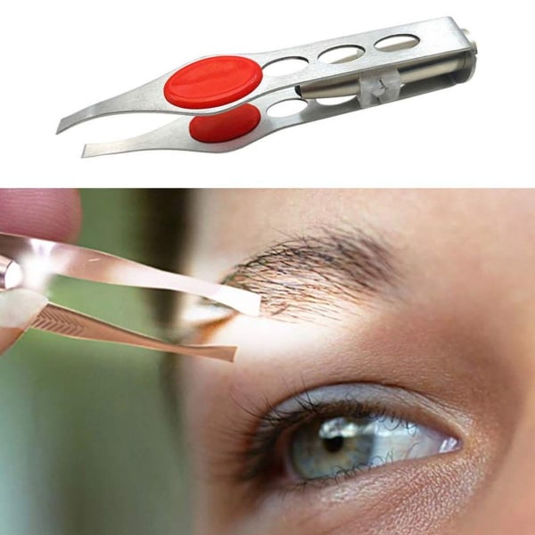 LED øjenbrynspincet præcisionsværktøj med let rustfrit stål KLB
