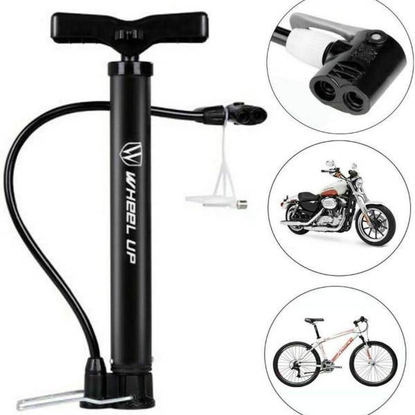 Automatisk cykelpump med vändbara Presta- och Schrader-ventiler KLB