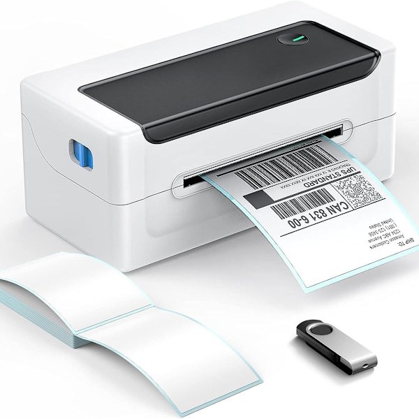 Etiketprinter, 4x6 skrivebords etiket stregkodeprinter med