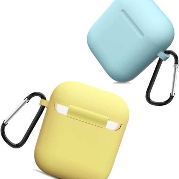 Airpods shell protective case is compatible with the yellow/blue