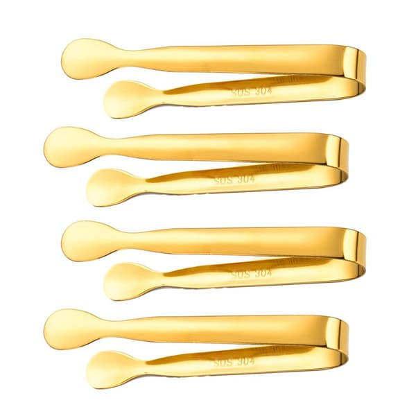 Mini Serverings Tänger Sockerbitstänger Aptitretare Tänger Set om 4 Stil 2