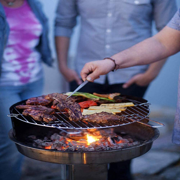 Rustfrit stålkøkkentang, 30 cm lang grilltang-grill kødpincet,