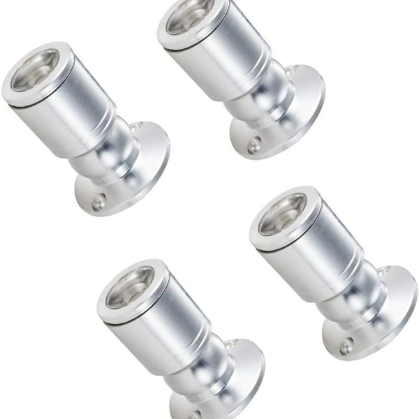 Mini infälld spotlight för skyltfönster, LED mini spotlight, ytmonterad takspotlight 1 W LED