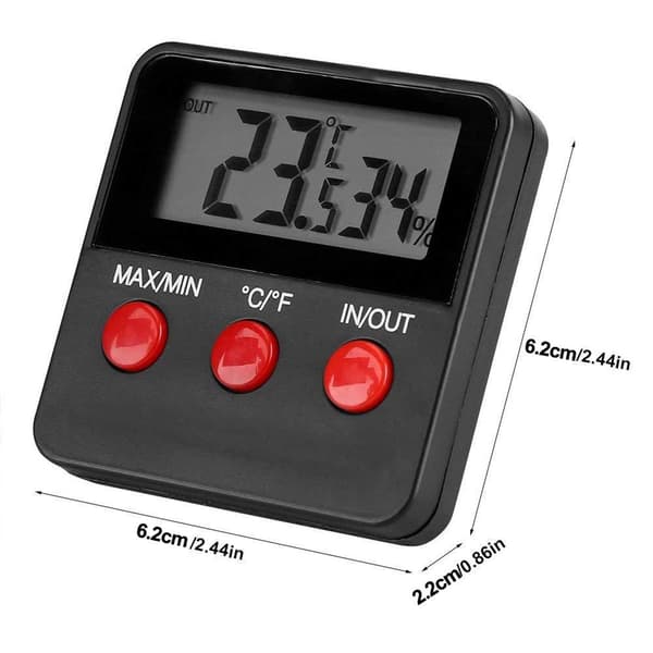 Reptiltanktermometer/hygrometer, presis overvåking