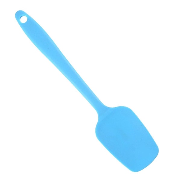 Ett stycke silikonspatel Spade Hushållsbakverktyg liten blå
