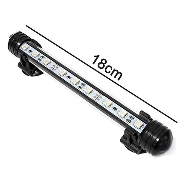 LED akvariebelysning, akvariedykkerlys med timer, 18CM KLB