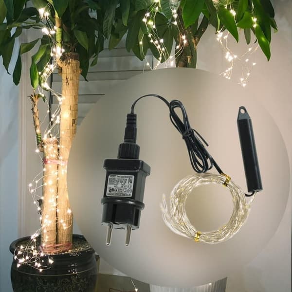 2m 200LED Fe Lys Trær Vinstokker Lampe Kobbertråd Natt KLB