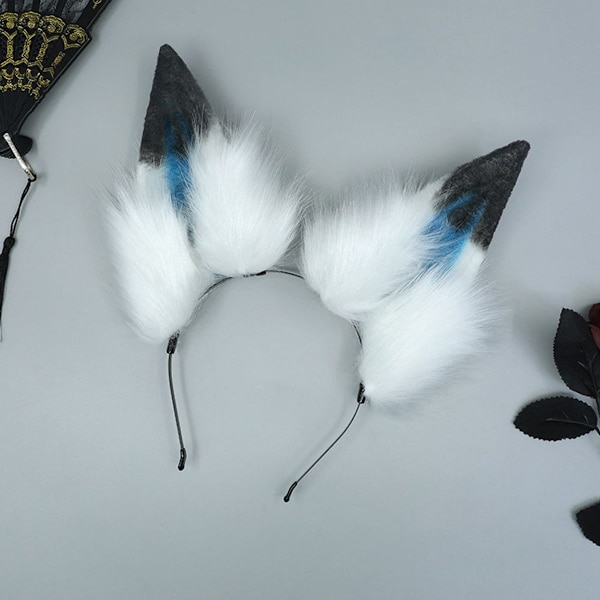 Fox Wolf Cat Dog Ears Hodebånd Hårbånd Halloween Kostymefest KLB