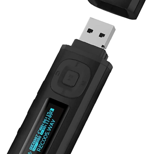 Bluetooth-spiller, MP3-spiller med hodetelefoner, FM-radio, minidesign
