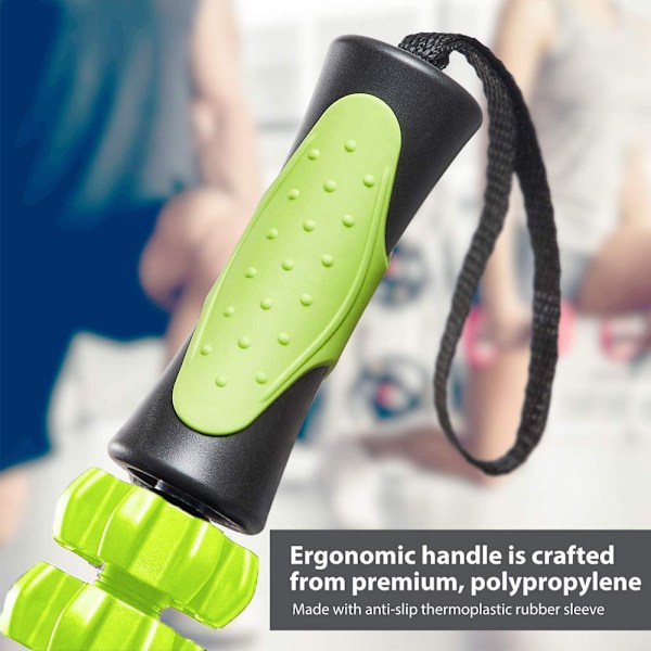 Massage Roller Muskelrulle, Kropsmassage Stang Værktøjer, Grøn