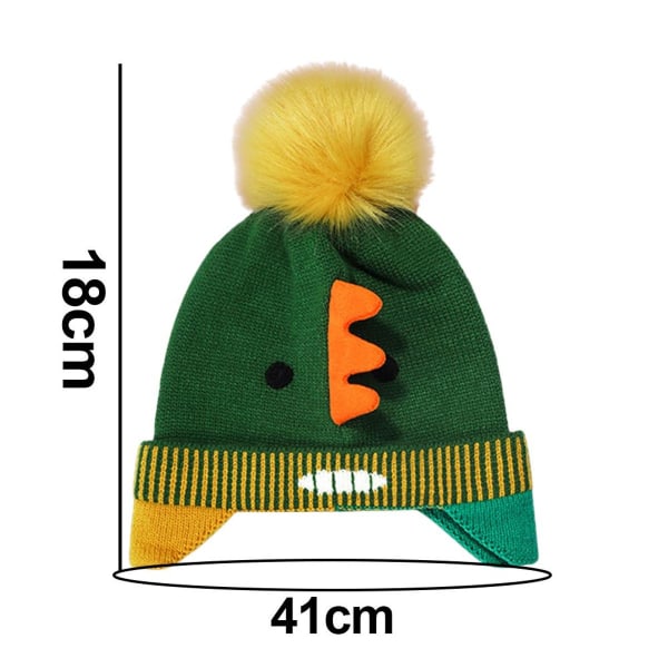 Lasten hattu lämmin talvihattu pojille tytöille fleecehattu, tyyli 1