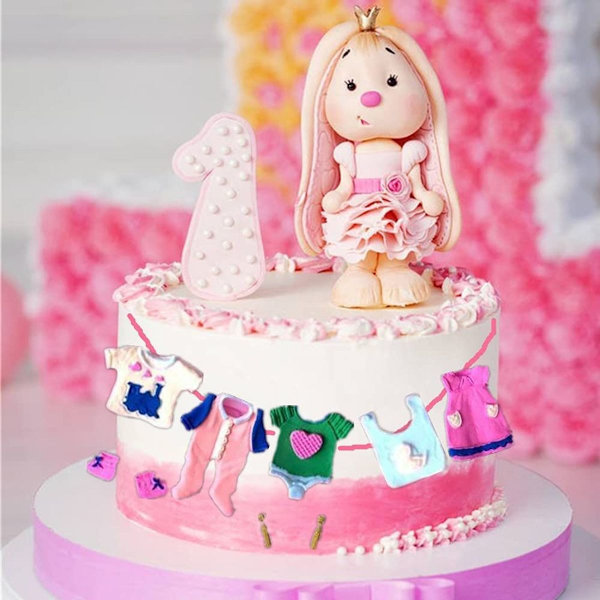2 stk. Silikone Fondant Kageforme