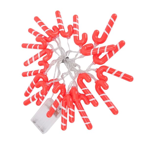 9,8ft 20LED Jule Candy Cane Lyskæde J-formet LED KLB