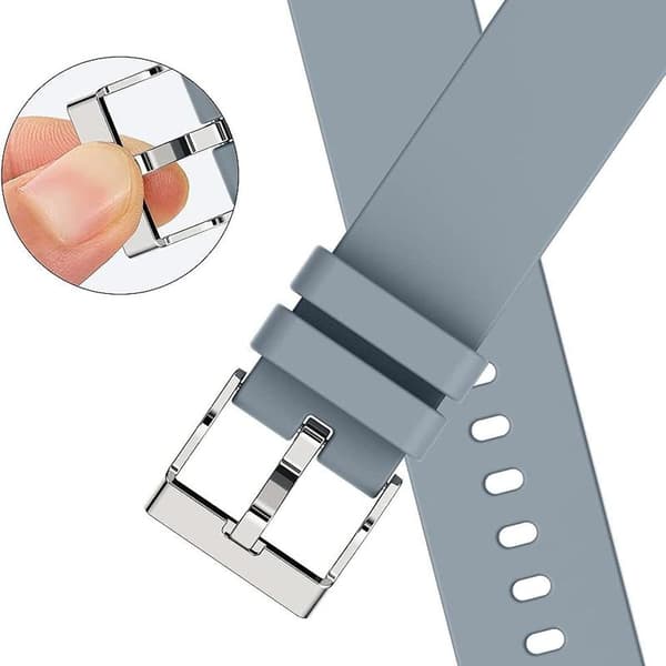 P22 P32 P36 Smart Watch Rem 20mm Blød Silikone Udskiftningsrem Grå