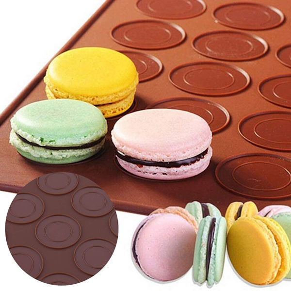Bagemåtte silikone bagemåtte 30 huller macarons silikone måtte silikoneform KLB