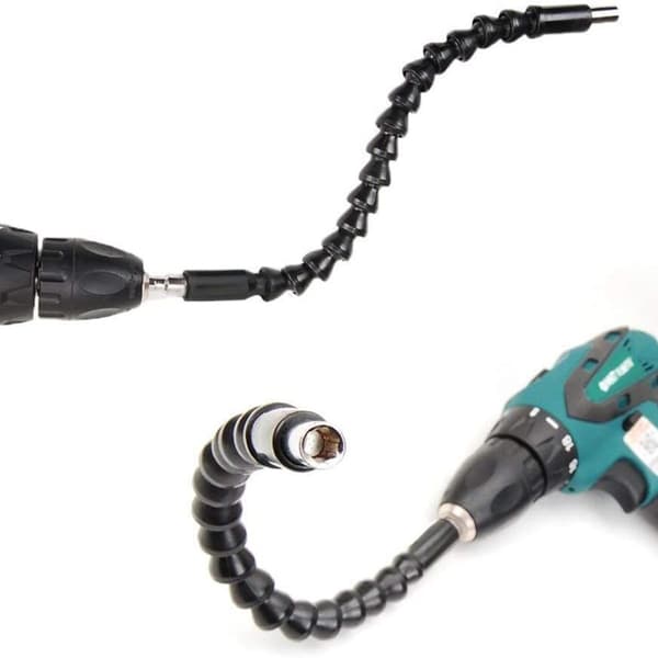 Fleksibel forlengelse for drill med magnetisk spiss
